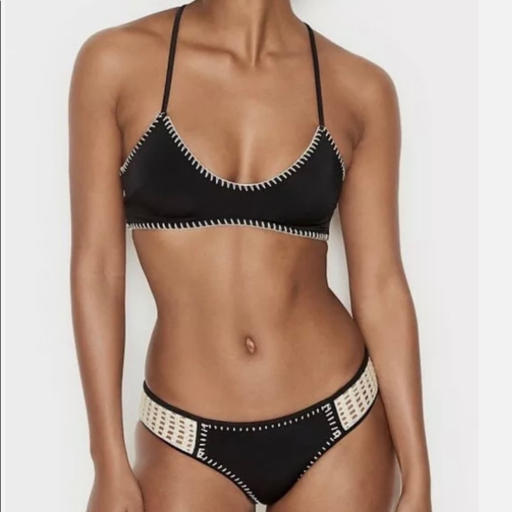 victoria's secret swimsuit crochet two-piece
super sexy Size Large 75retail